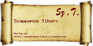 Szappanos Tiborc névjegykártya